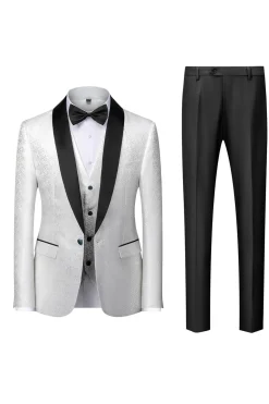 Black Men's 2-Piece Suits Shawl Lapel
