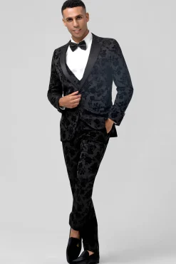 Black Peak Lapel 3 Pieces Men's Prom Suits