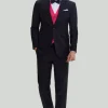 Black Pink 2 Piece Notched Lapel Men's Suits