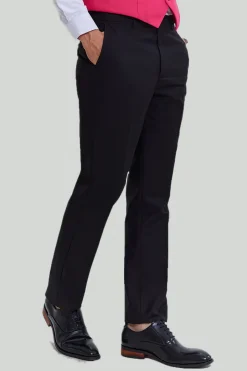 Black Pink 2 Piece Notched Lapel Men's Suits