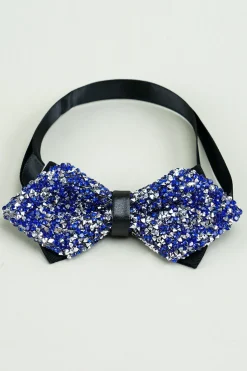 Black Rhinestones Adjustable Party Bow Ties