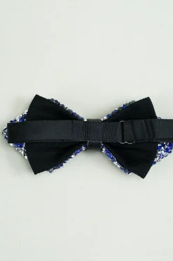 Black Rhinestones Adjustable Party Bow Ties