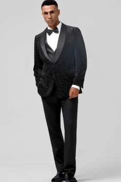 Black Shawl Lapel 3 Pieces One Button Men's Prom Suits