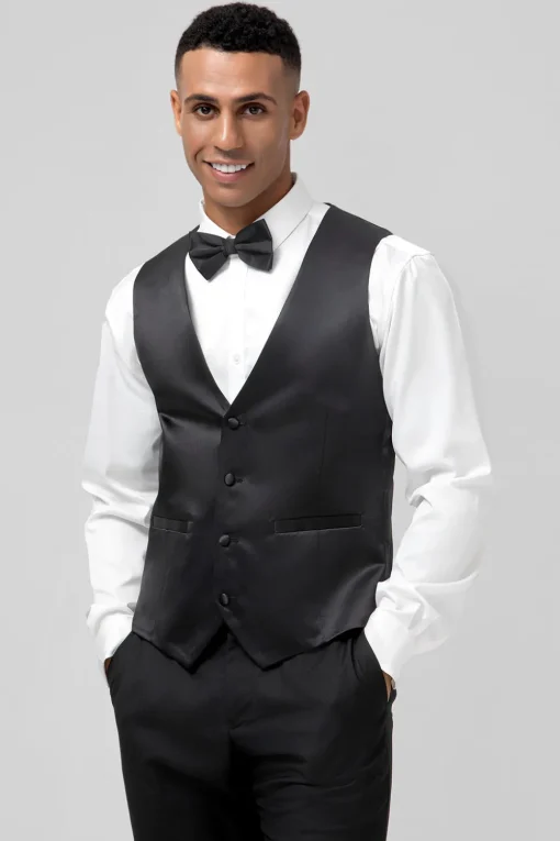 Black Shawl Lapel 3 Pieces One Button Men's Prom Suits