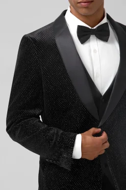 Black Shawl Lapel 3 Pieces One Button Men's Prom Suits