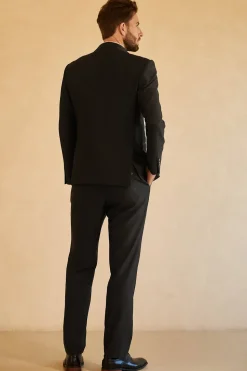 Black Shawl Lapel Single Breasted 3 Piece Men's Suits