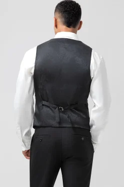Black Shawl Lapel Single Breasted 3 Pieces Men's Prom Suits