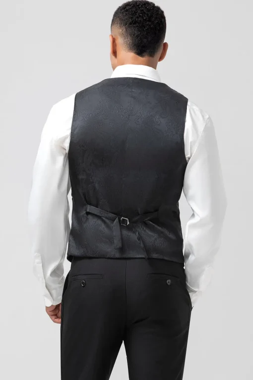 Black Shawl Lapel Single Breasted 3 Pieces Men's Prom Suits