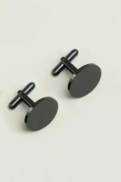 Black Simple Tuxedo Shirts Cufflinks