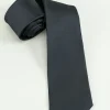 Black Solid Satin Party Tie