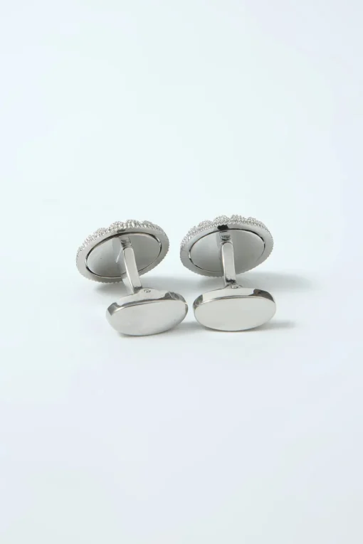 Black Sparkly Tuxedo Shirts Cufflinks for Men