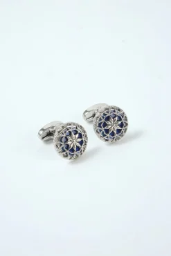 Black Sparkly Tuxedo Shirts Cufflinks for Men