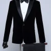 Black Velvet Men's Tuxedo for Party