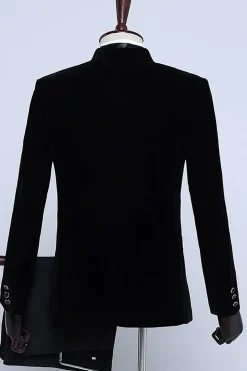 Black Velvet Men's Tuxedo for Party