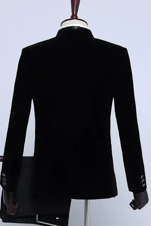 Black Velvet Men's Tuxedo for Party