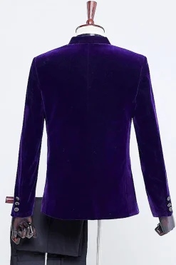 Black Velvet Men's Tuxedo for Party