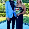 Blue Shawl Lapel One Button 2 Pieces Men's Prom Suit