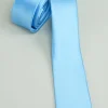 Blue Solid Formal Tie For Men