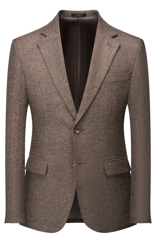 Brown 3 Pieces Men's Suit Slim Fit Groomsmen Suit