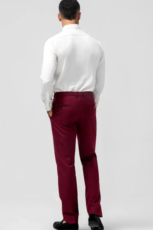 Burgundy Peak Lapel 3 Pieces One Button Men's Prom Suits
