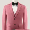 Coral Notched Lapel 3 Piece Single Breasted Men's Prom Suits