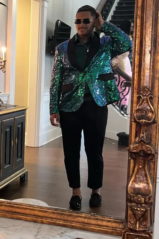 Dark Green Shawl Lapel 2 Piece Men's Prom Suits