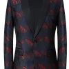 Dark Navy 2 Pieces Shawl Lapel Men's Suits