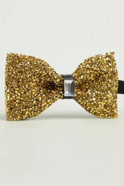 Golden Adjustable Bow Tie Formal Tuxedo Bowtie
