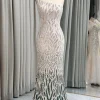 Green Mermaid One Shoulder Sequin Long Prom Dress
