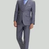 Grey Men's 3 Piece Notched Lapel Prom Suits