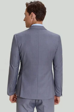 Grey Men's 3 Piece Notched Lapel Prom Suits