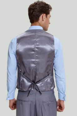 Grey Men's 3 Piece Notched Lapel Prom Suits