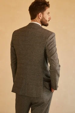 Grey Peak Lapel Men Wedding Suit