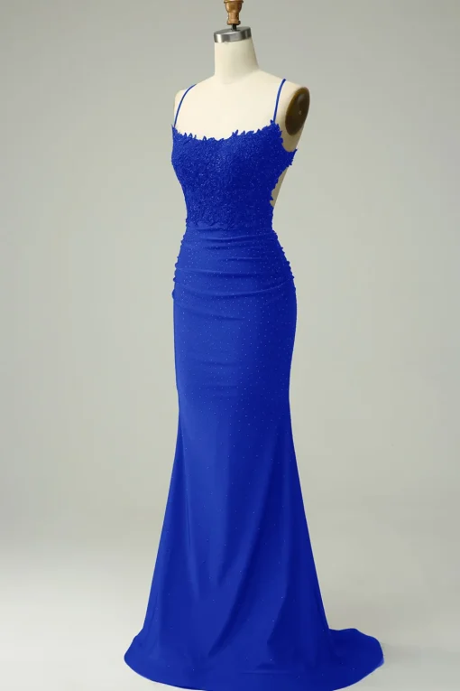 Halter Dark Green Mermaid Prom Dress with Beading