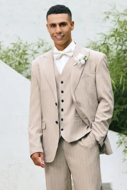 Ivory Peak Lapel 3 Pieces Single Breasted Men's Prom Suits