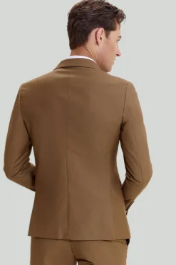 Khaki Men's 2 Piece Slim Fit Tuxedo & Suit