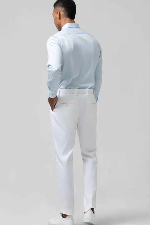 Light Blue Peak Lapel 2 Pieces One Button Men's Prom Suits