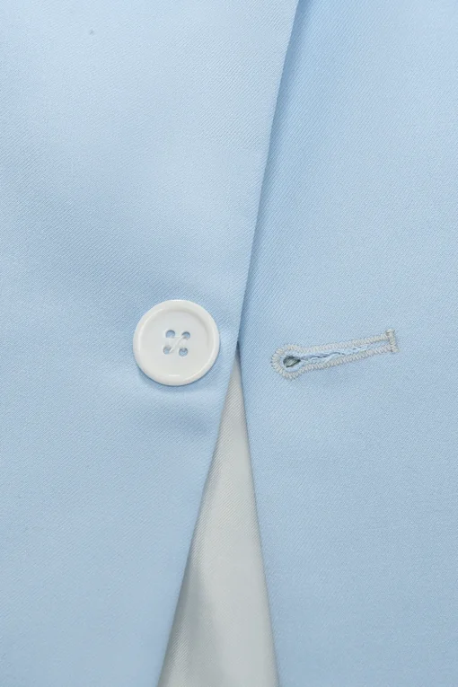 Light Blue Peak Lapel 2 Piece Men's Prom Suits