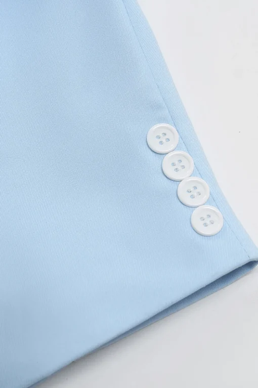 Light Blue Peak Lapel 2 Piece Men's Prom Suits
