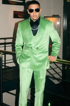 Light Green Shawl Lapel 3 Piece Men's Prom Suits