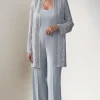 Light Grey 2 Piece Lace Mother of Bride Pant Suits