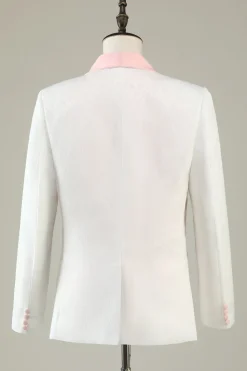 Light Pink Shawl Lapel 3 Piece Men's Prom Suits