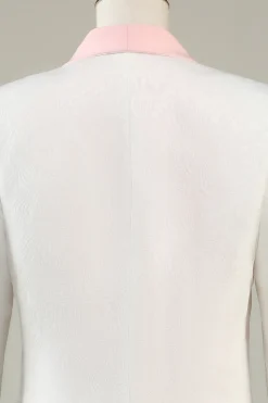 Light Pink Shawl Lapel 3 Piece Men's Prom Suits