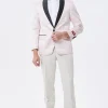 Light Pink Shawl Lapel Men's Blazer