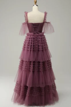 Mavue Sweetheart A Line Long Prom Dress