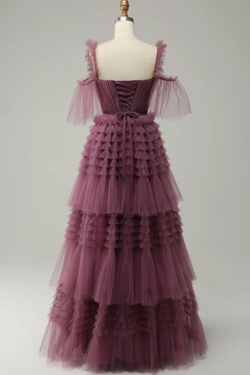 Mavue Sweetheart A Line Long Prom Dress