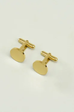 Men Golden Tuxedo Cufflinks