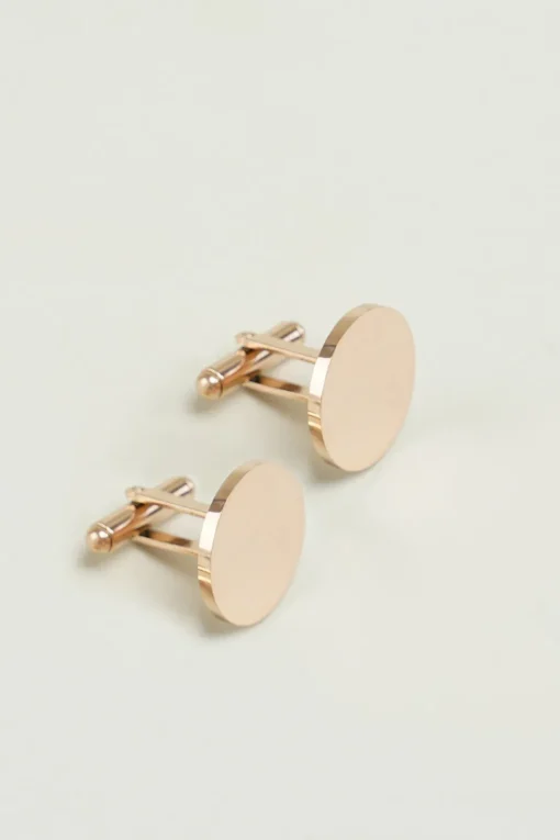 Men Golden Tuxedo Cufflinks