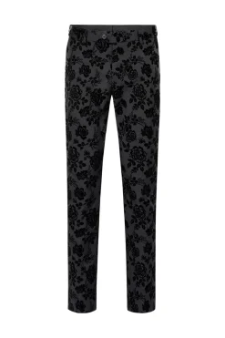 Men's Black Jacquard 3-Piece Shawl Lapel Prom Suits