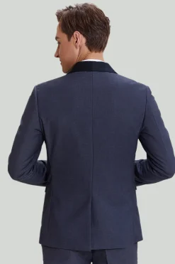 Men's Grey 3 Piece One Button Tuxedo